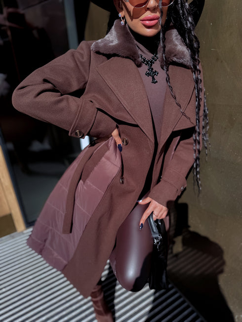 Coat "KOMBINĀCIJA HK30" – Choco